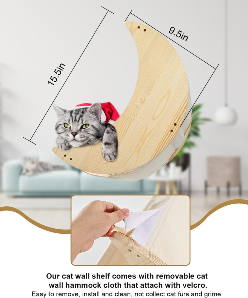 Cat Wall Shelves with Step