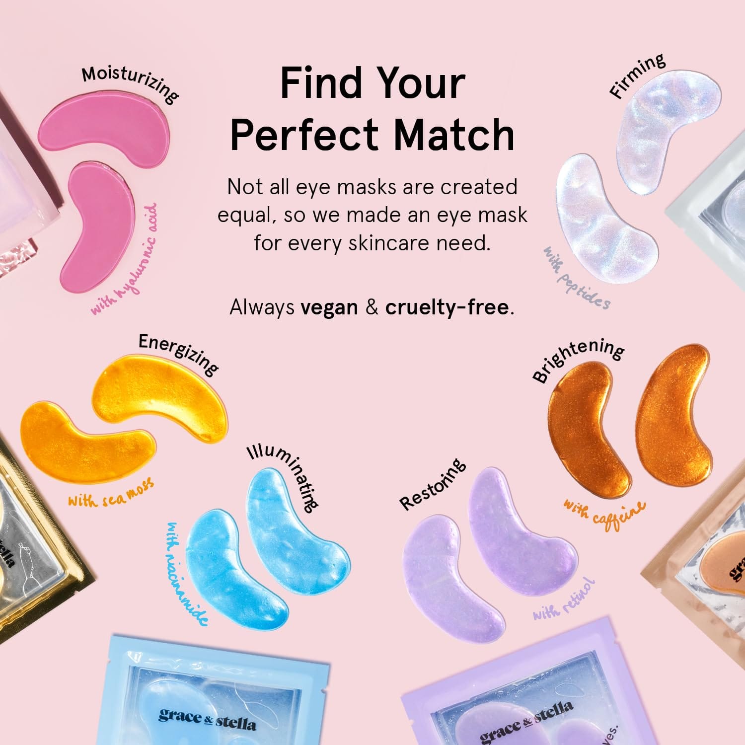 grace & stella Award Winning Under Eye Mask Reduce Dark Circles - Image 3