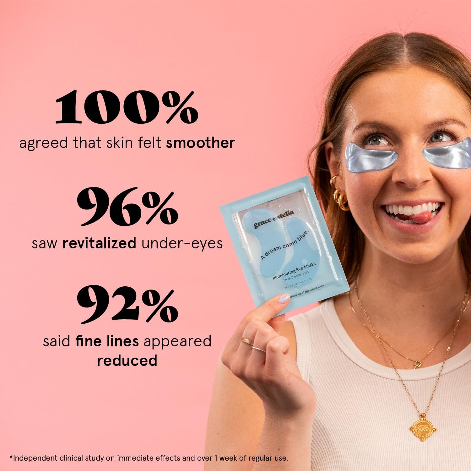 grace & stella Award Winning Under Eye Mask Reduce Dark Circles - Image 4