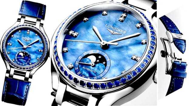 LONGINES PrimaLuna Moonphase Blue Sapphire