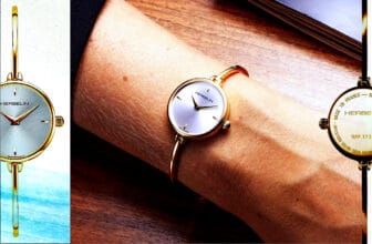 Herbelin Fil Women's Silver Dial Gold PVD Plated Bangle Watch