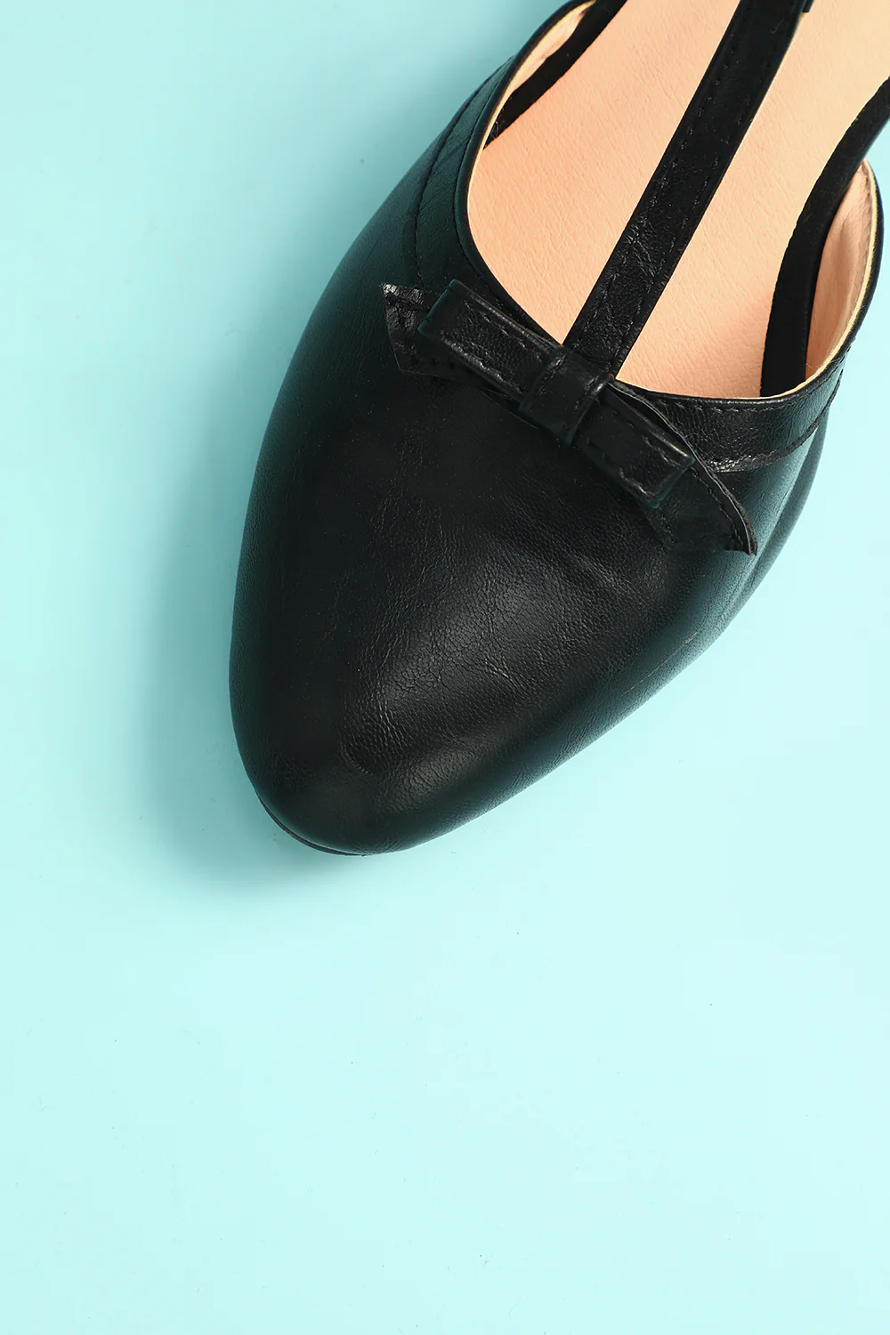 ZAPAKA Leather Black Chunky Heels - Image 3
