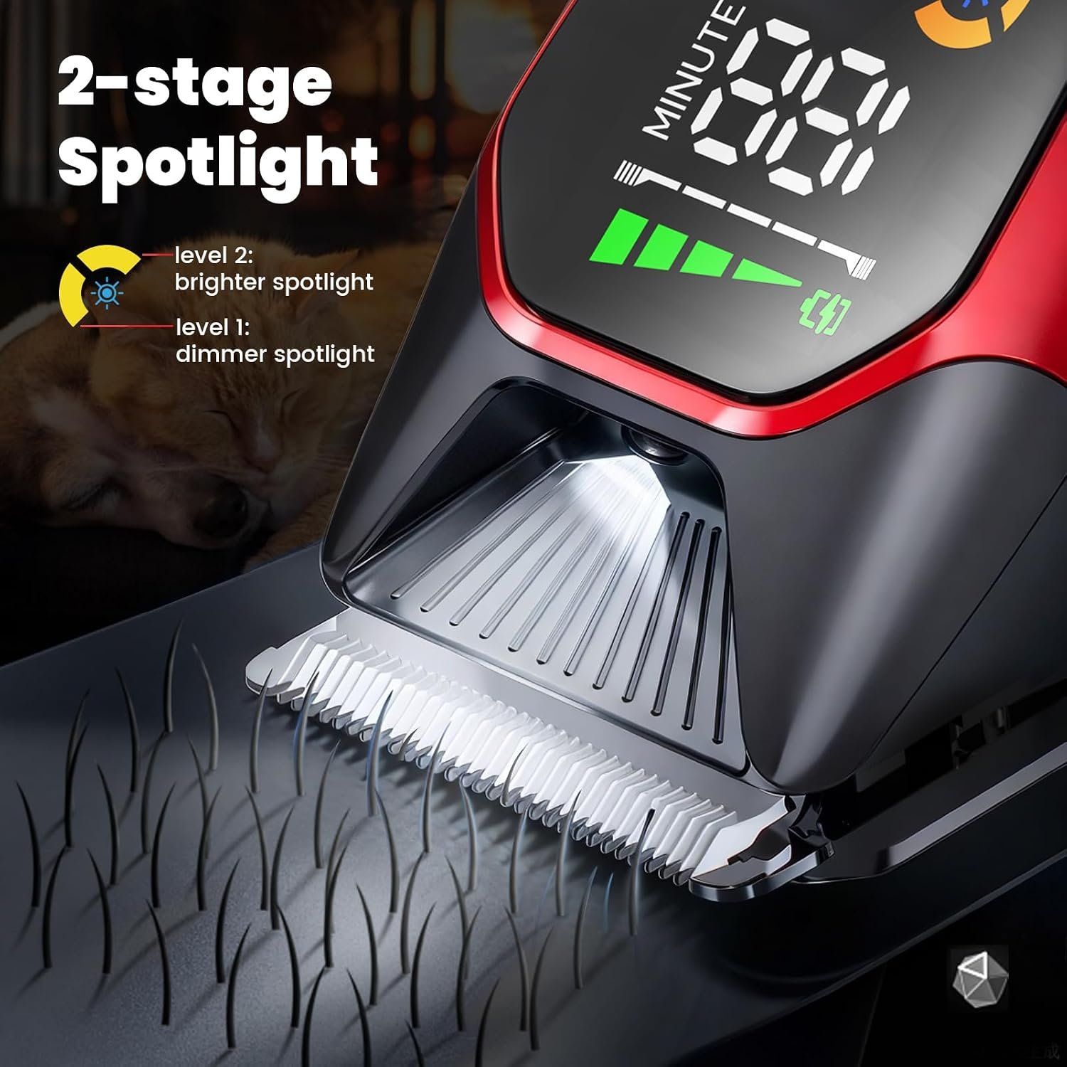 Horse Clippers Low Noise Rechargeble Horse Trimmer Kit - Image 4