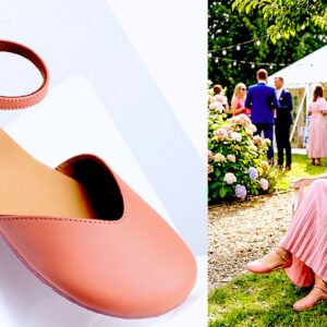 Lilea barefoot ballet flats in soft blush nappa leather