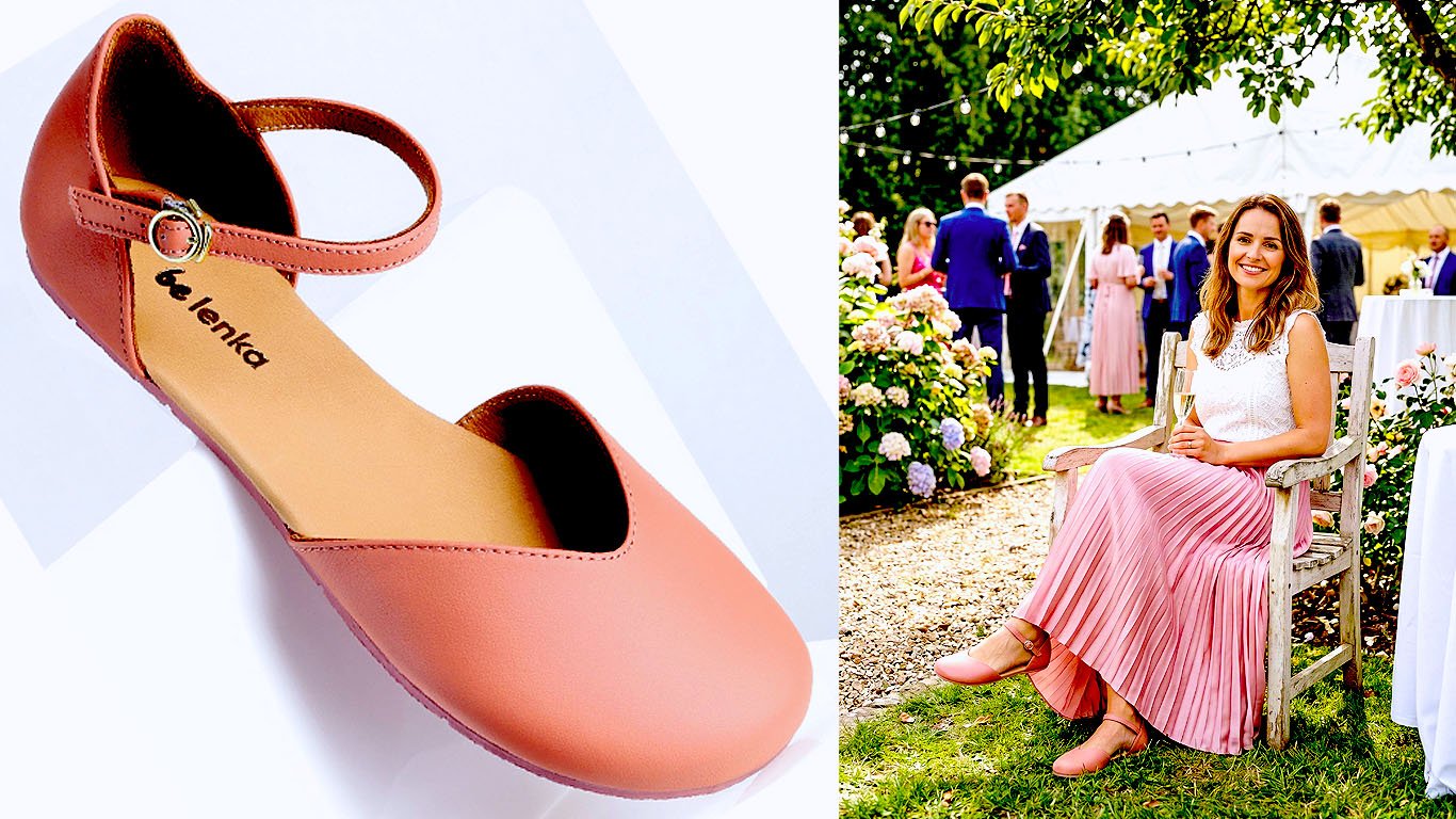 Lilea barefoot ballet flats in soft blush nappa leather