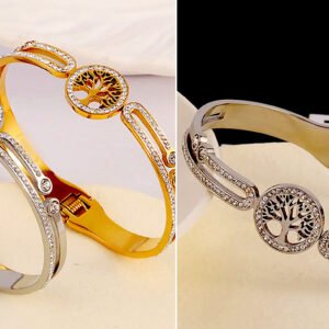 Fashion Stainless Steel Bracelet with Beading
