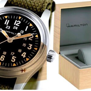 Hamilton Khaki Field Mechanical America 250th Special Edition (36mm) Black Dial Khaki Cotton NATO Strap Watch
