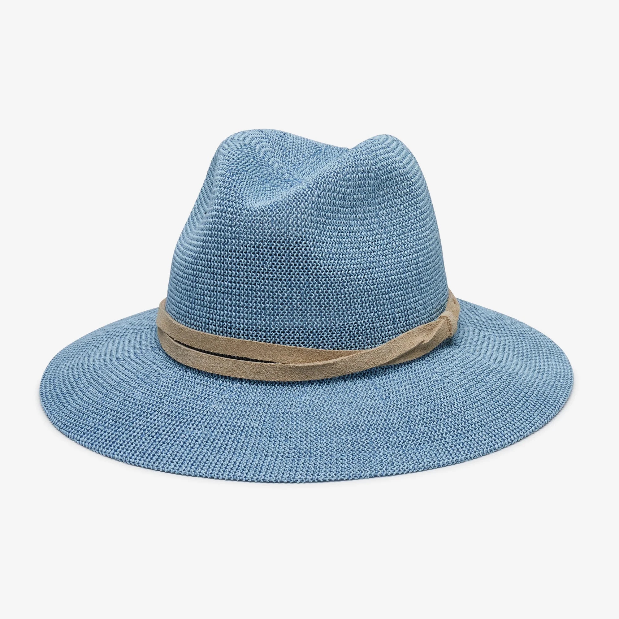 Sedona Straw Panama Fedora | Light Blue - Image 6