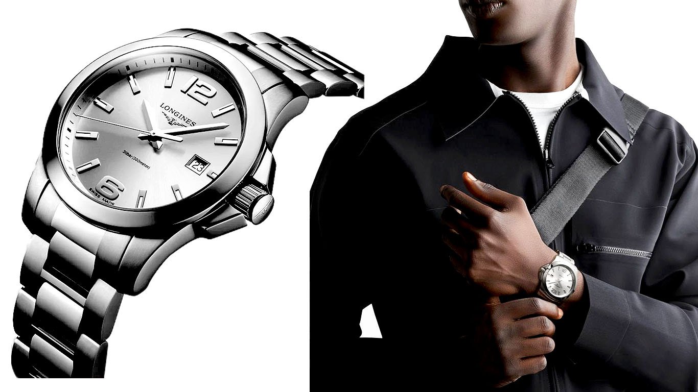 LONGINES Conquest Quartz (41mm) Silver Dial / Stainless Steel Bracelet