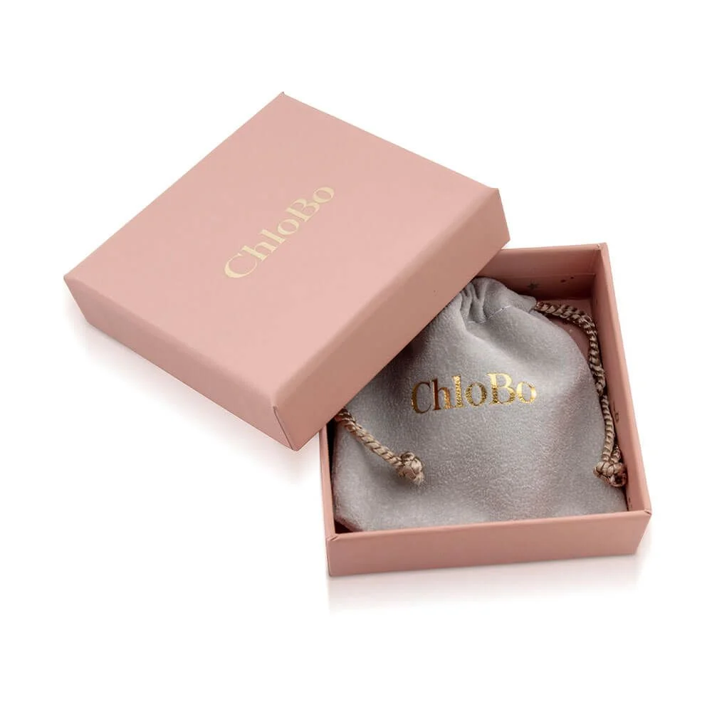 ChloBo Love Spirit Stone Bracelet - Pink Opal - 925 Sterling Silver (18cm) - Image 2