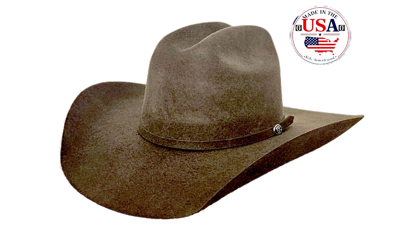 Yellowstone Brown 5X Wool USA Cowboy Hat