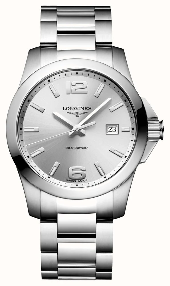LONGINES Conquest Quartz (41mm) Silver Dial / Stainless Steel Bracelet - Image 4