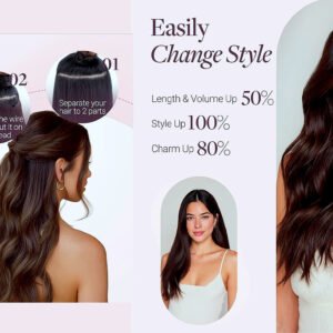 GOO GOO Wire Hair Extensions Human Hair
