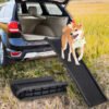 Portable Folding Car Dog Ramp for Large Dogs, Black - LIVINGbasics®