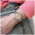 Mondaine Doppio (33mm) Rose-Gold Moiré Dial / Stainless Steel Mesh Bracelet Watch - Image 3