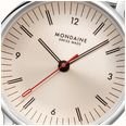 Mondaine Doppio (33mm) Rose-Gold Moiré Dial / Stainless Steel Mesh Bracelet Watch - Image 6