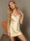 Ultimate 100% Mulberry Silk spaghetti-strap V-neck top