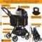 PAWZIDEA Pet Stroller 4 in 1