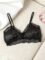Pure Silk 100% Mulberry Silk Lace Trimmed Bra with Adjustable Straps