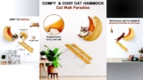 Cat Wall Shelves with Step, Wall Mounted Cat Furniture 