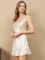 100% Mulberry Silk Spaghetti Strap Lace Nightgown & Robe Set
