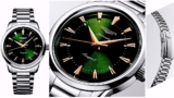 LONGINES Conquest Heritage Automatic (38mm) Green Lacquered Dial / Stainless Steel Bracelet