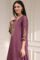 Old Rose Solid Straight Suit Set